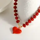 Colorful Chunky Heart Necklaces 