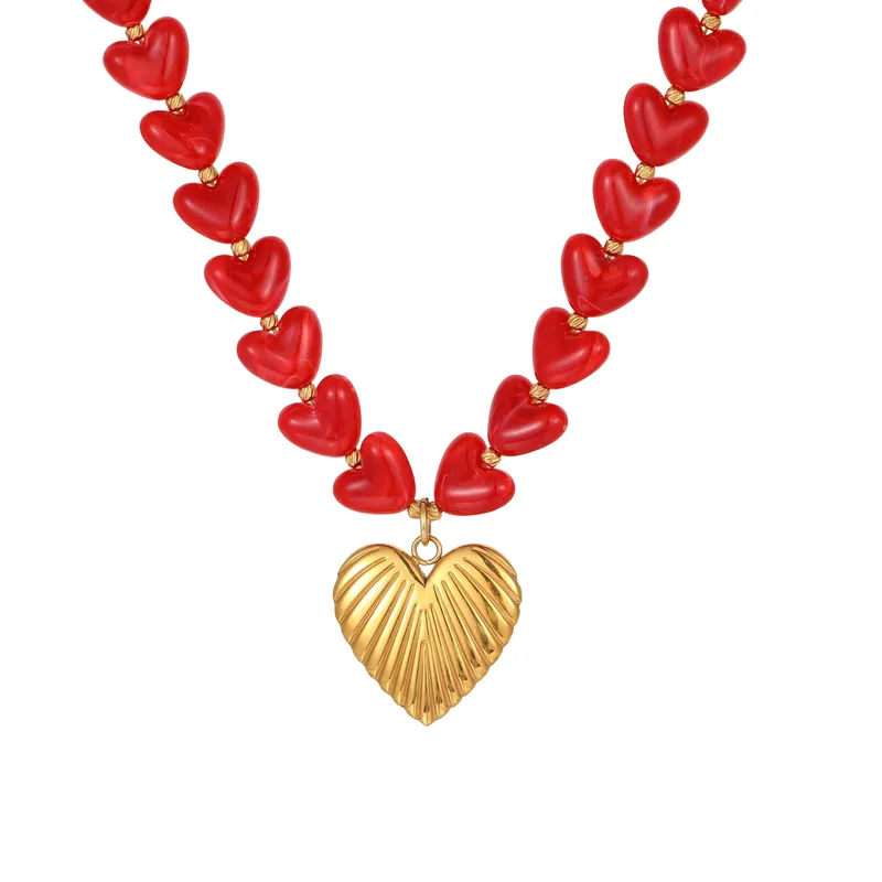 Red Valentine's Day Necklace