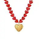 Red Valentine's Day Necklace