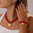 Red Valentine's Day Necklace