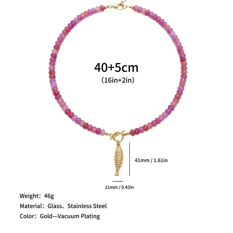 Fish Beaded Necklace