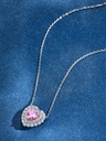 Pink Heart Necklace S925