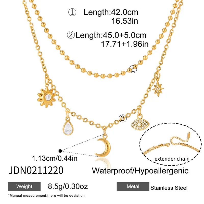 Moon & Star Necklace 