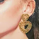 Golden Heart Earrings