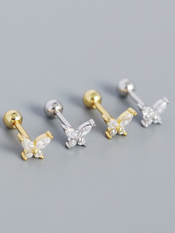 Butterfly Minimalist Studs