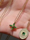 Green Flower Necklace
