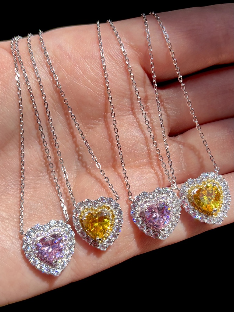 Gold Heart Necklace S925