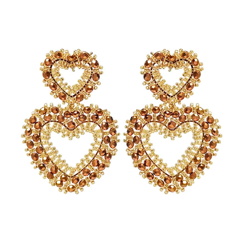 Golden Heart Earrings