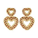 Golden Heart Earrings