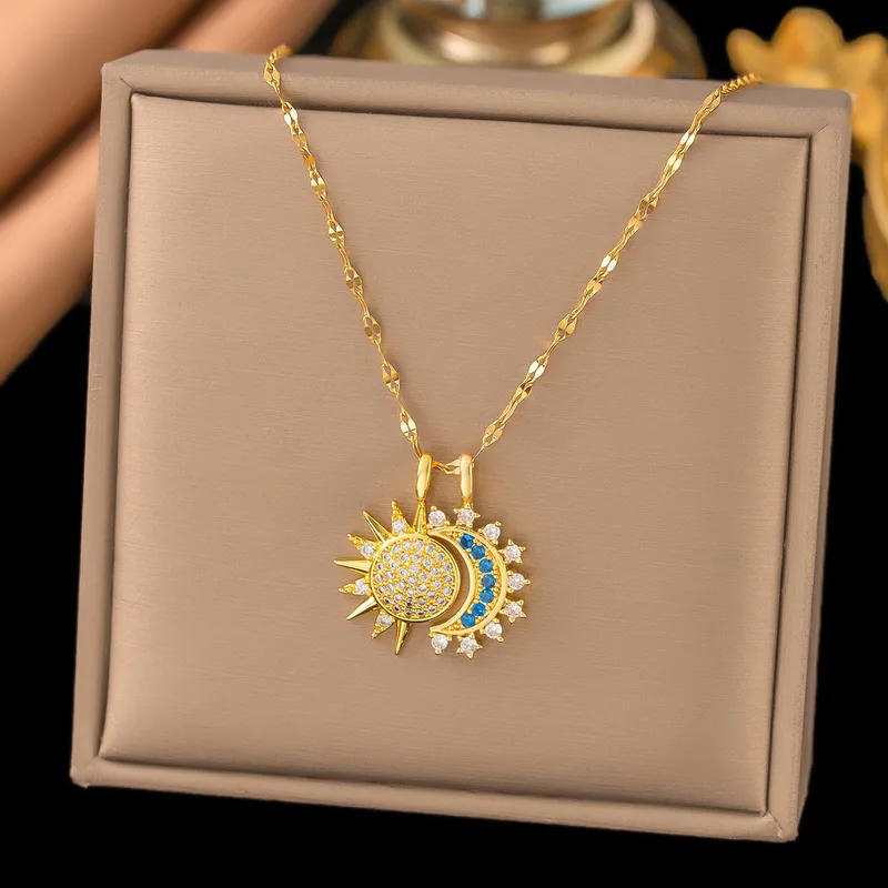 Sun & Moon Shiny Necklace