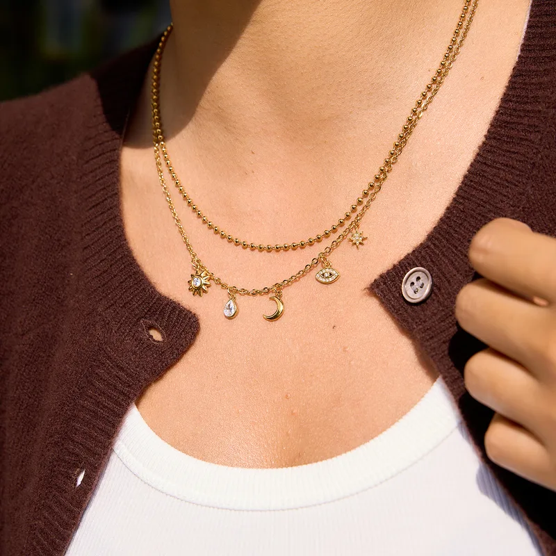 Moon & Star Necklace 