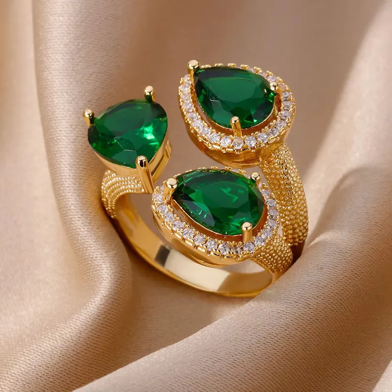 Chunky Green Ring
