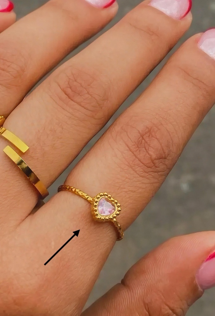 Pink Heart Ring