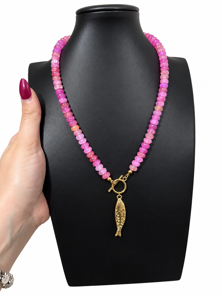 Fish Beaded Necklace