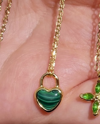 Green Heart Necklace