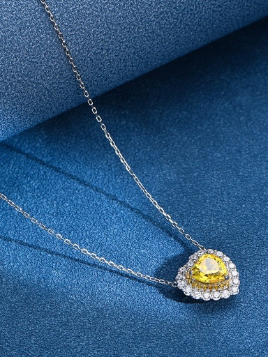 Gold Heart Necklace S925