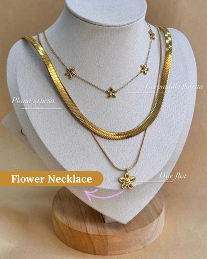 Flower Waterproof Necklace