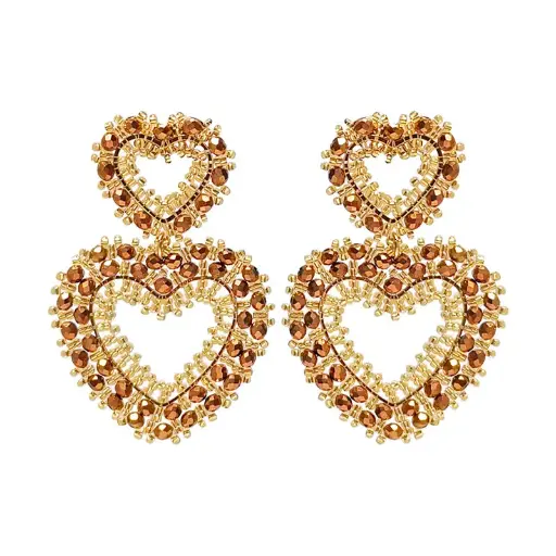 Golden Heart Earrings